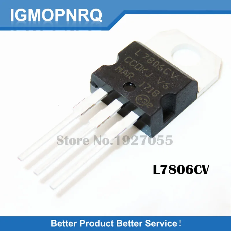 10 шт. L7806CV TO220 L7806 TO-220 7806 LM7806 MC7806 новый и IC | Электронные компоненты принадлежности