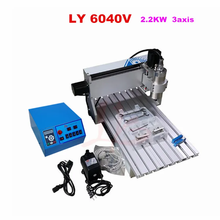 

3 Axis CNC Router Machine 6040 2.2KW Spindle CNC Engraving Machine for Metal Cutting