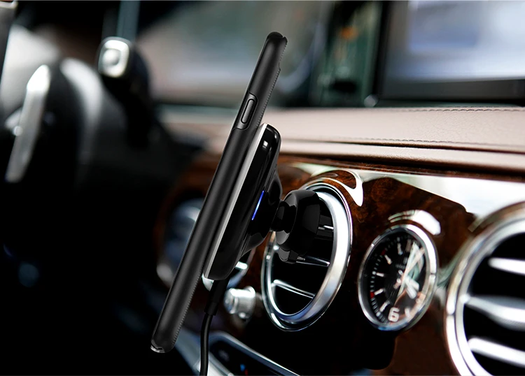 Nillkin автомобильный Магнитный Qi беспроводной держатель для зарядки с вентиляционным отверстием для samsung S7 S8 Note 8 зарядное устройство для iPhone 6 6s 7 8 Plus X