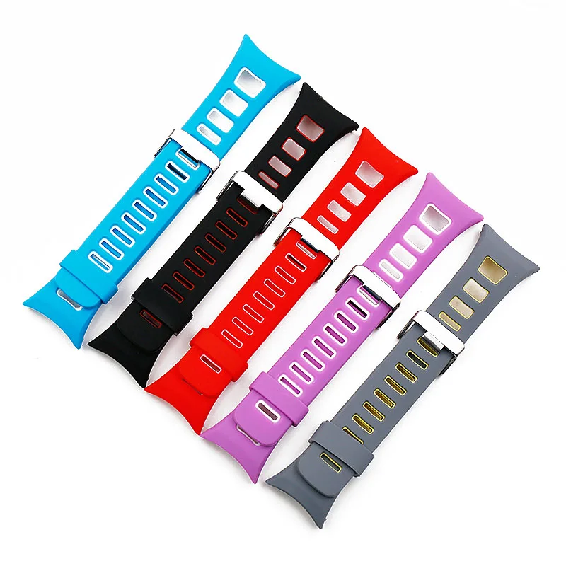Watch accessories silicone strap men's pin buckle outdoor sports waterproof strap for SUUNTO QUEST rubber strap women watch band