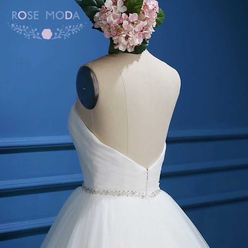 Роза Moda облако свадебное платье белого цвета и цвета слоновой кости, Розовый и красный цвет облако бальное платье V спина свадебные платья с кристаллами