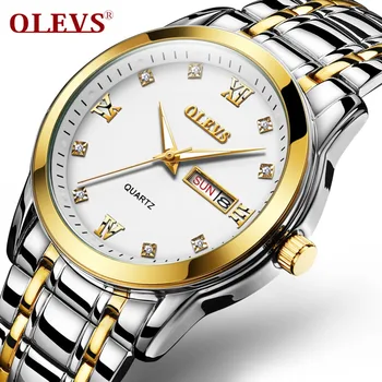 

OLEVS Luxury brand Business Quartz Waterproof Watch men Fashion stainless steel Wristwatch mens clock Dress Relogio Masculino