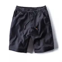 Шорты мужские летние модные хлопковые льняные мужские s Шорты повседневные тонкие бермуды Masculina пляжные шорты для бега брюки мужские PT-202