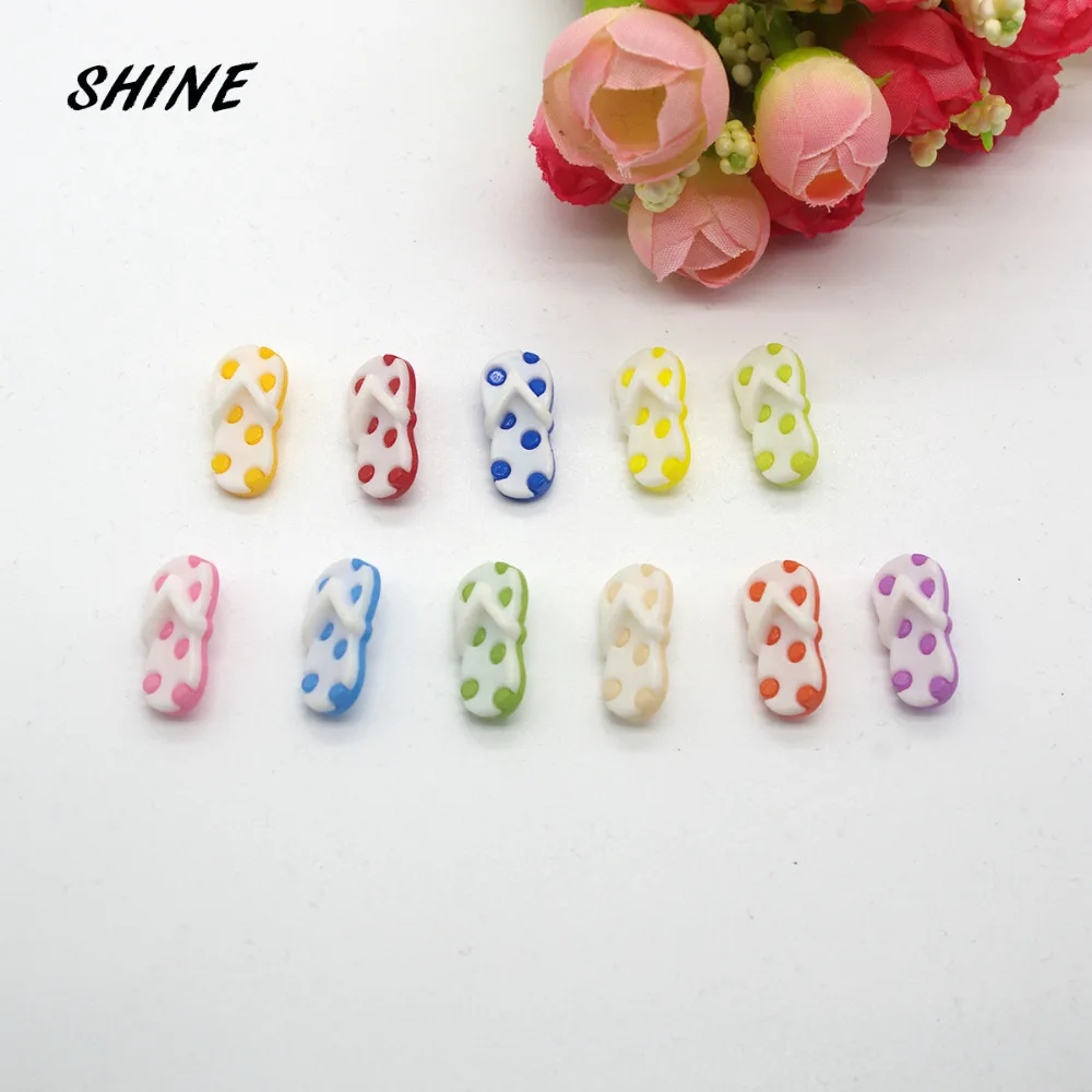 

Plastic Sewing Buttons Scrapbooking Slipper Mixed Single Hole Cartoon 21X10mm 24 PCs Costura Botones Decorate bottoni botoes