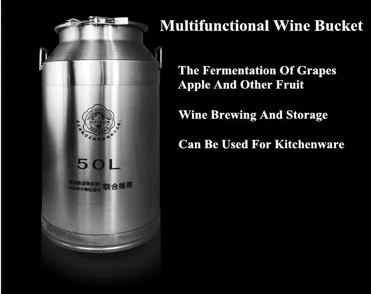 50 л 316 ферментеры из нержавеющей стали для ликера ферментированное вино ферментированные пивные ферментеры для доморощенного вина инструменты для изготовления бочки