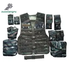Разгрузочный мужской тактический охотничий жилет с несколькими карманами, камуфляжный сетчатый жилет, армейская Боевая форма, Военный полицейский мужской жилет