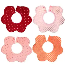 Детские нагрудники для новорожденных с круглым цветком, Скручивающиеся Слюнявчики, милый мультфильм красочный мягкий водонепроницаемый нагрудник для кормления, детские нагрудники полотенца