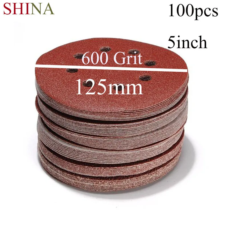 100pcs PSA Sanding Discs 6 Inch X 100 Grit Self Adhesive