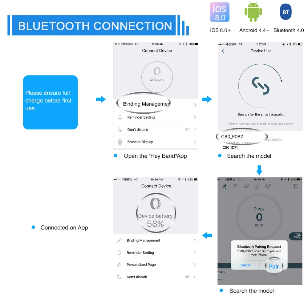 Diggro Q8 OLED Bluetooth фитнес Смарт часы из нержавеющей стали водонепроницаемые носимые устройства Smartwatch наручные часы для мужчин и женщин трекер