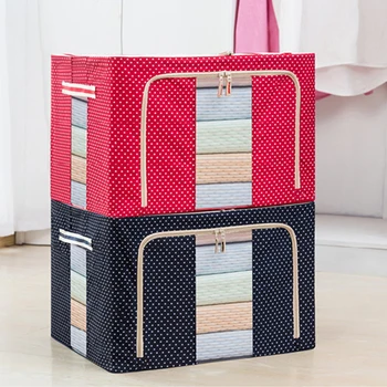 

FUYOUSHENZHU Folding storage case Sundries box for automobile trunk Oxford cloth storage box Fabric steel finishing box