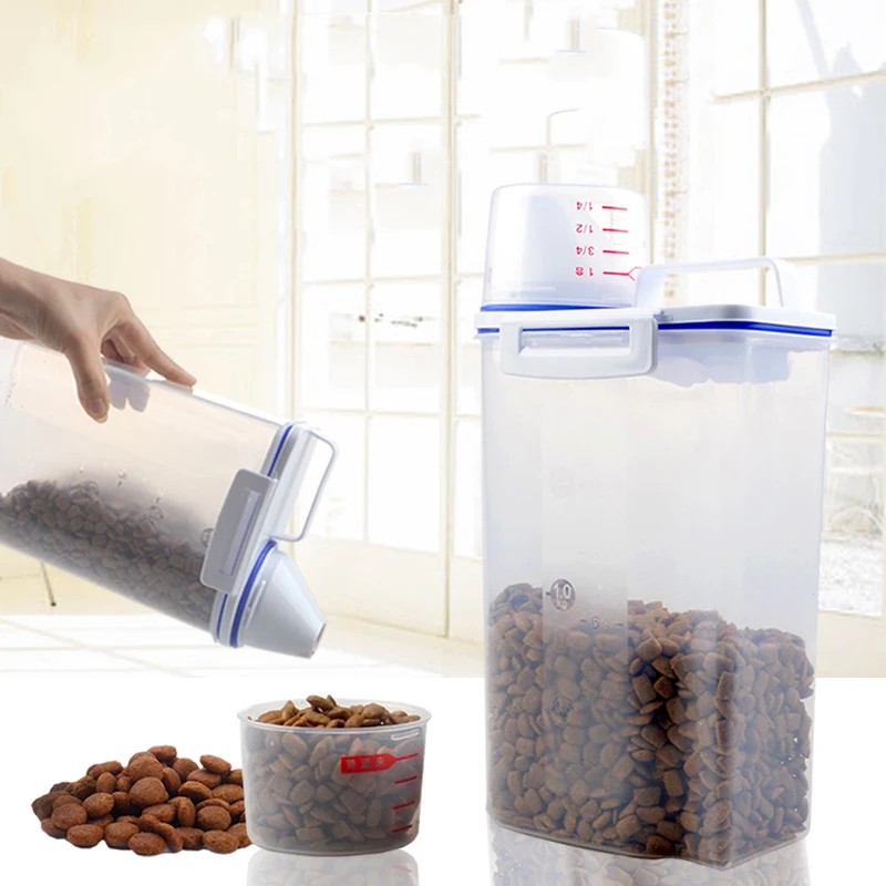 2017 New Hot Sale Pet Food Storage Containers Cat Dog Food Sealed