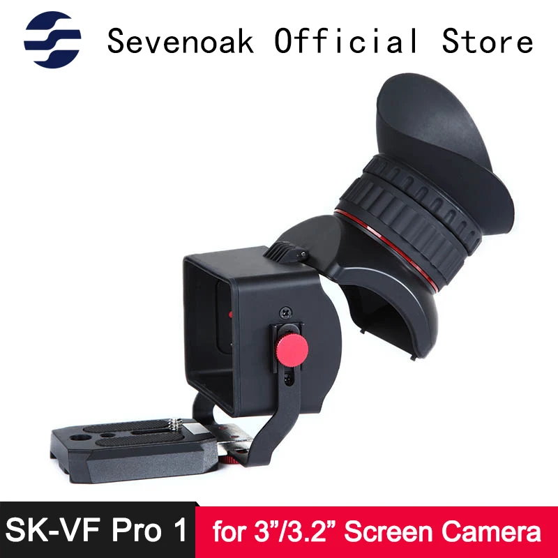 Sevenoak SK-VF Pro 2 3.0X Magnification Flip-up Video Viewfinder for Canon Nikon Olympus Lumix SLR Cameras 3 3.2 inch LCD Screen