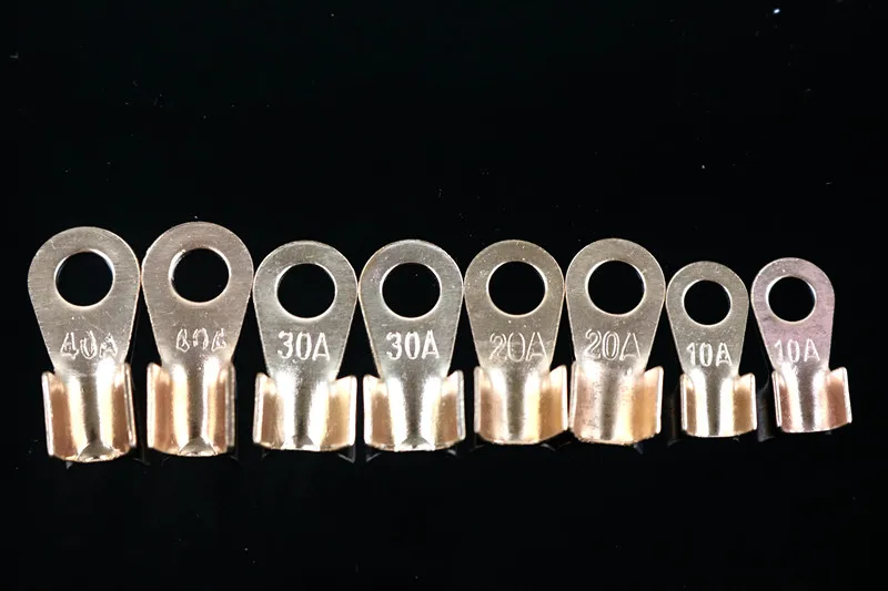 Медный соединитель кабеля аккумулятора OT 40A обжимной провод 4 10 мм2|cable connector
