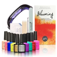 New Arrival 8 Fresh Sapphire Colors Nail Gel Kit Soak-off Gel Polish Gel Nail Polish Kit Nail Art Tools Sets Kits Manicure Set