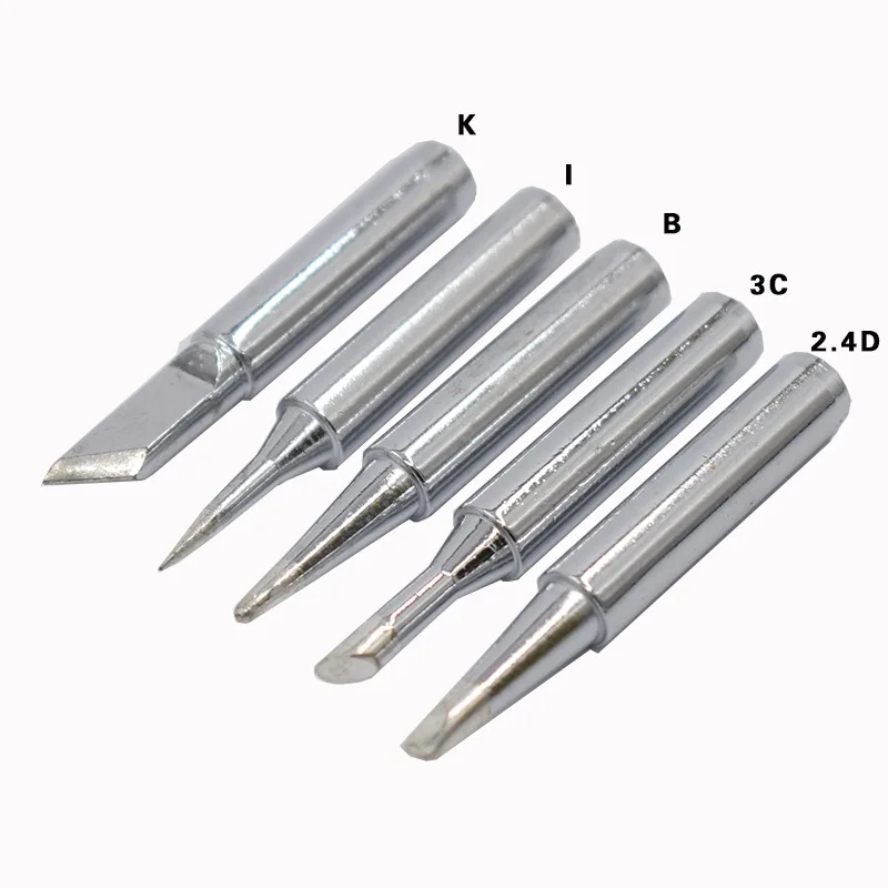Free shipping 5pcs/lot High Quality 900M-T-I B K 3C 2.4D for Hakko saike lukey Solder station 936/937 852 Soldering Iron Tips