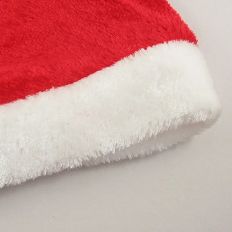 1 шт. взрослых унисекс плюшевые Красный Дед Мороз Санта Клаус шляпа Праздничный Пасха Рождество вечернее изящное платье аксессуар Xmas Hat