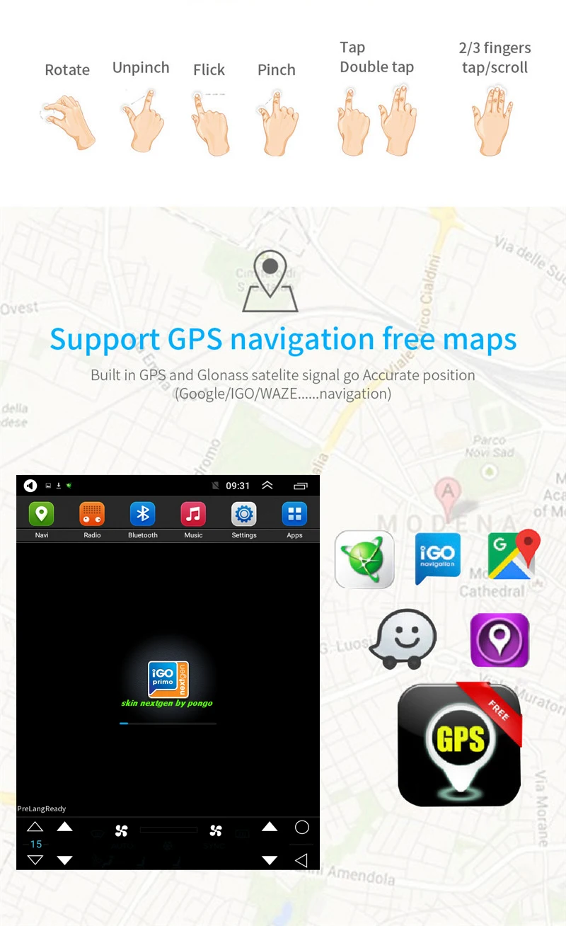 Discount 64GB Car Android8.1  Multimedia player for Opel Astra J Vauxhall Astra Buick Verano GPS Vertical screen 7