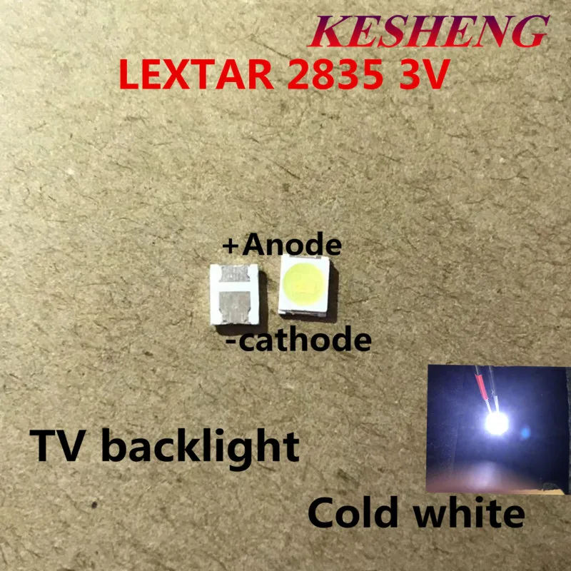 200 PCS/ LEXTAR 2835 3528 1210 3 в 1 Вт-2 Вт SMD светодиодный для ремонта ТВ Подсветка холодный белый ЖК-дисплей Подсветка светодиодный