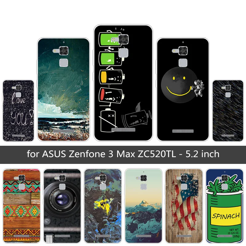 Soft TPU Heaven Phone Case For Asus Zenfone 3 Max ZC520TL X008D Zenfone3 Pegasus horse X008 5.2 inch Cover |