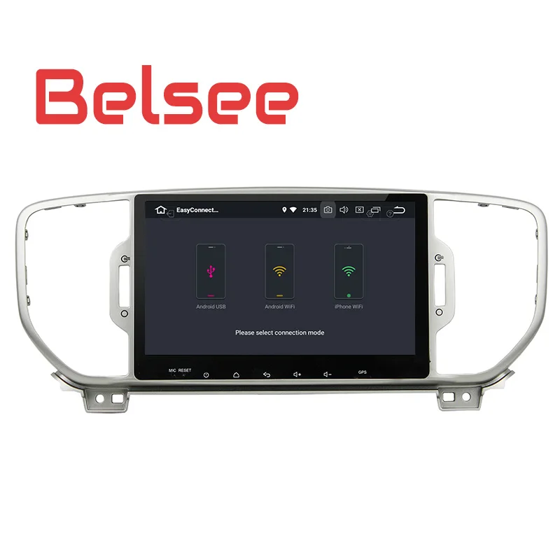 Belsee Kia Sportage Android 8 Автомобильный мультимедийный Радио стерео Поддержка Android авто Bluetooth WiFi Восьмиядерный 4 Гб ОЗУ gps навигация