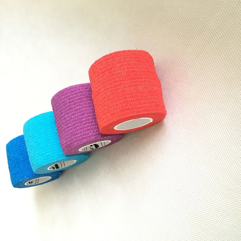 Для питомца щенка кота ветеринарная лента самоклеящийся бинт Elastic7.5CM* 4,5 M(2.95in* 4.92yd), 12 рулонов