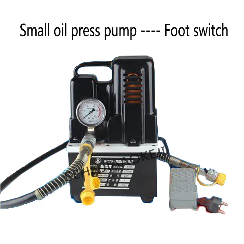 

1.2kw Portable hydraulic oil pump 2L Ultra-small electric hydraulic pump 3700r/min Ultra high pressure electric pump 110V/220V