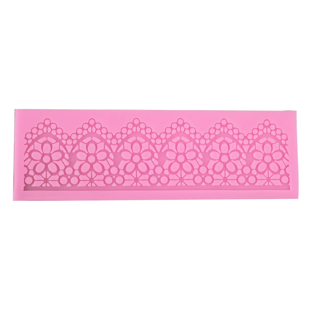 

Lace Pad Cake Mold Fondant Cake 3D Mold Food Grade Silicone Mould Impression Mat Cupcake Wedding Gift Decoration