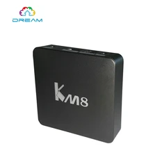 4K Android 6.0 Smart TV Box 2GB 16GB Amlogic S905X Quad Core KM8 Mini PC 5.0G Dual Wifi HDMI H.265 Tvbox Set Top Box
