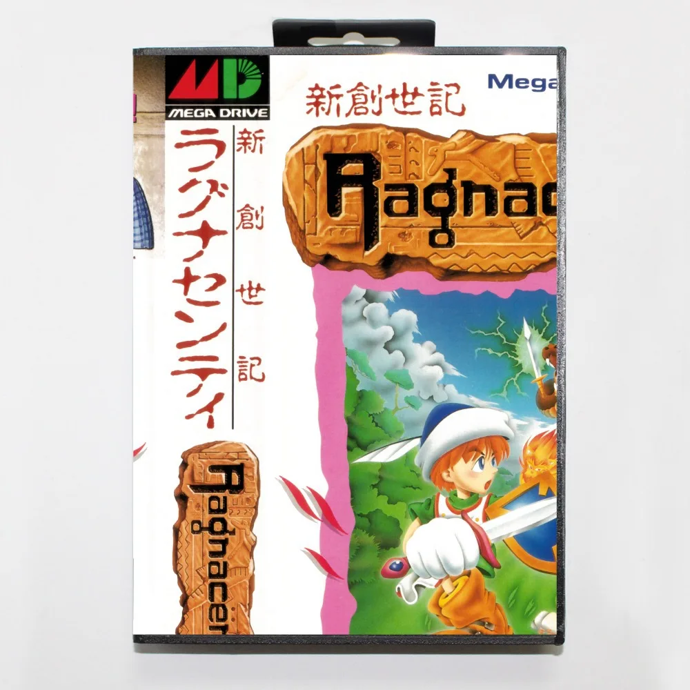 16 бит Sega MD игровой Картридж с розничной коробкой бытие JP Ragnacenty карточная игра для