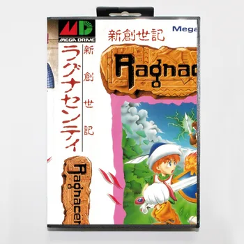 

16 bit Sega MD game Cartridge with Retail box - Genesis JP Ragnacenty game card for Megadrive Genesis system