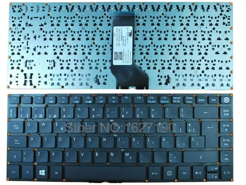 

SP Spanish Laptop Keyboard for Acer Aspire E5-473 E15 E5-573G 582P 573G-56AV 507H 54G6 BLACK Win8 New Notebook Keyboards
