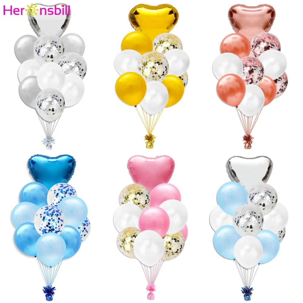 

20pcs Confetti Balloons Wedding Party DIY Table Decorations Baby Shower Kids Adult Girl Boy Birthday Event Bachelorette Supplies