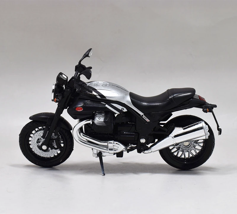 1:18 Welly Moto Guzzi Griso 1200 8 V SE мотоцикл модель велосипеда игрушка черный серебристый