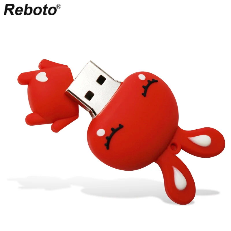 Cartoon Animal USB Flash Drive Little Rabbit Pen Drive Cartoon Rabbit Memory Stick Funny Pendrive 8GB 16GB 32GB 64GB U Disk