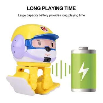 

Lovely Infrared RC Robot Early Educational Intelligent Robot Toy With LED Light 2018 Remote Control Toys For Children Kids Gift