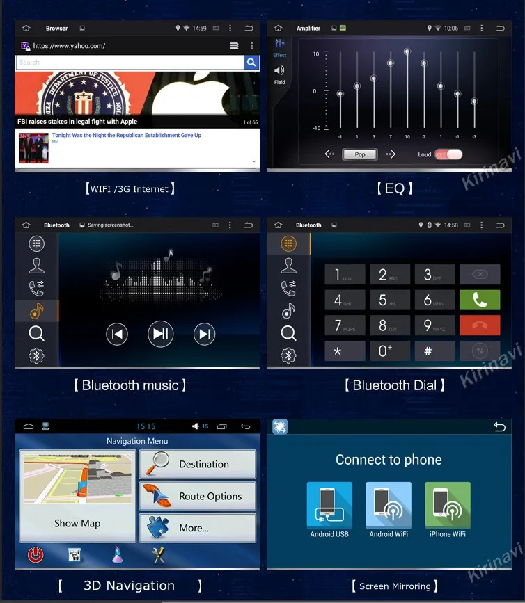 Киринави Android 7,1 Мультимедиа gps для ford ecosport+ HD 1024*600 сенсорный экран навигационная система wifi 3g bluetooth