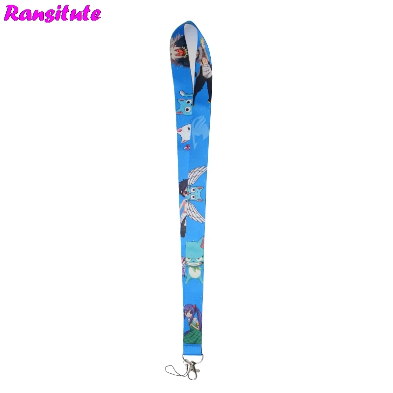 Ransitute R335 الجنية الذيل لطيف الحبل الرقبة حزام للمفاتيح ID بطاقة أحزمة هاتف المحمول شارة حامل DIY شنق حبل