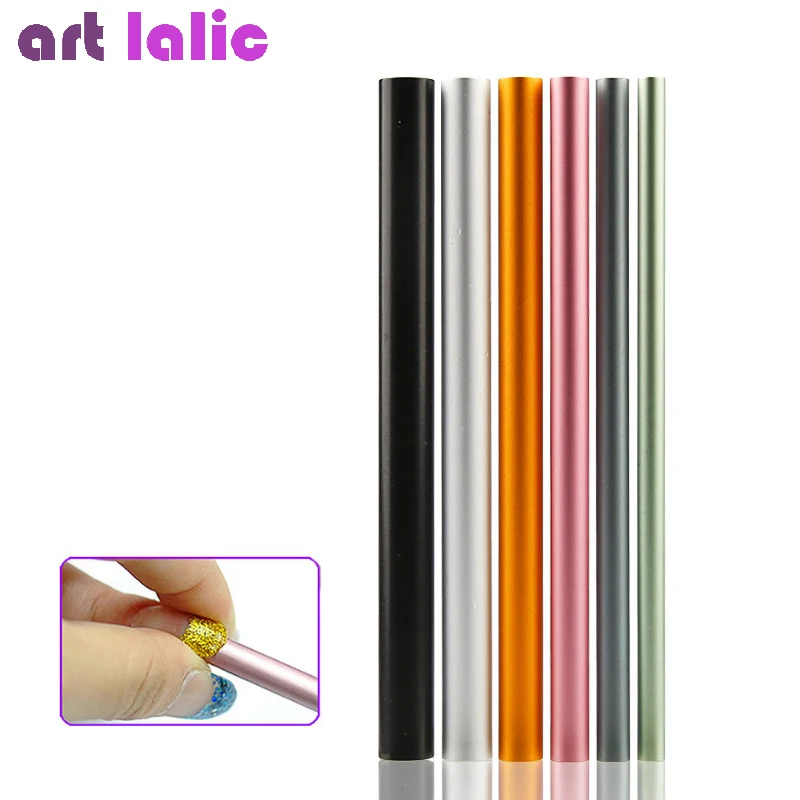 6Pcs/Set Artificial Form Builder Tips Acrylic C Curve Shaping Curving Sticks Tube French Rod Nail Art Tips UV Gel Manicure Tools nail art tips style french tips form nail fringe guides nail stickers diy stencil fringe guides sticker diy french manicure