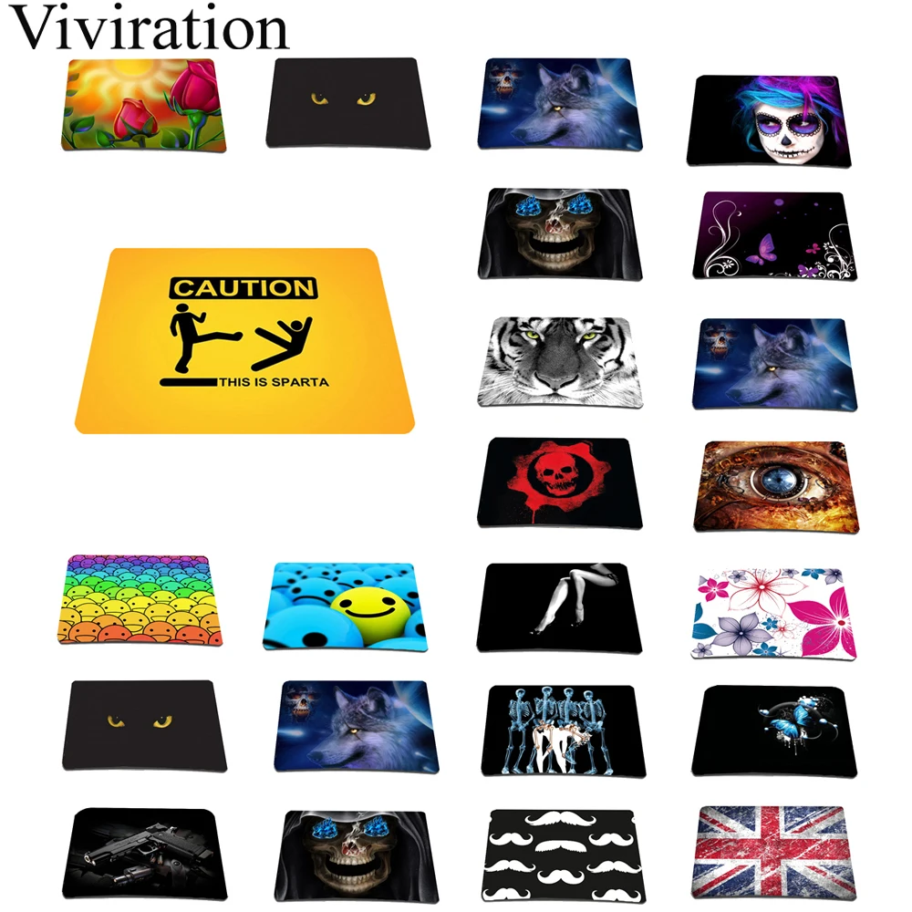 

Stylish Design Anti-slip Rubber Mouse Pad Small Size 210 mm x 175 mm Gaming Mouse Pad Notebook Desk Pad For Optical Laser Mouse