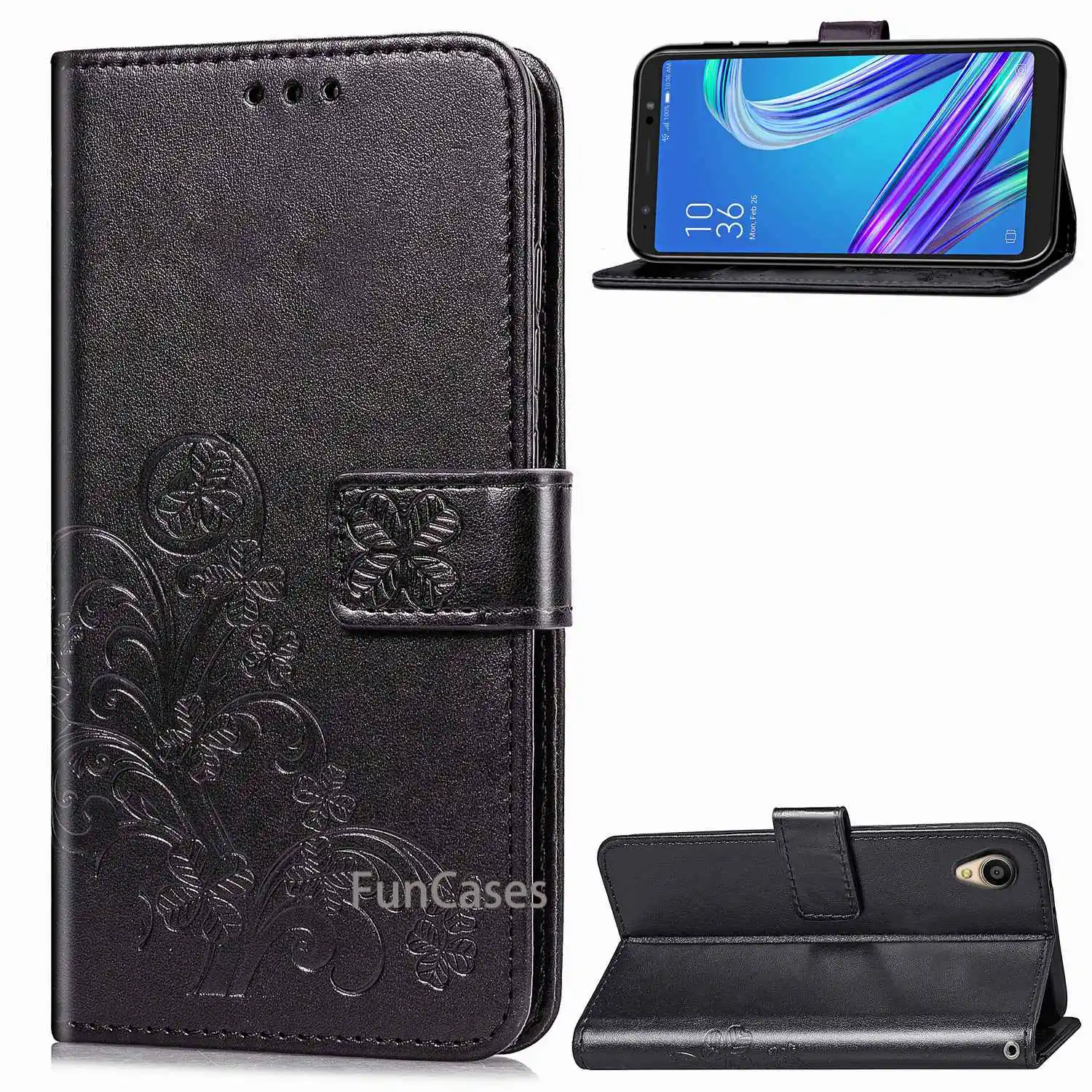 ASUS Zenfone Lite L1 G553KL ZA550KL Leather Case Premium PU Wallet Flip Case For Asus ZenFone Live L1 ZA550KL G552KL Asus X00RD