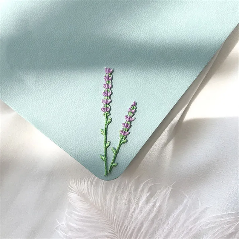 Cute Fashion Lavender Flower Embroidered Patches for Clothing Small Iron On Patches for Dress Down Coat Jacket Jeans Stickers