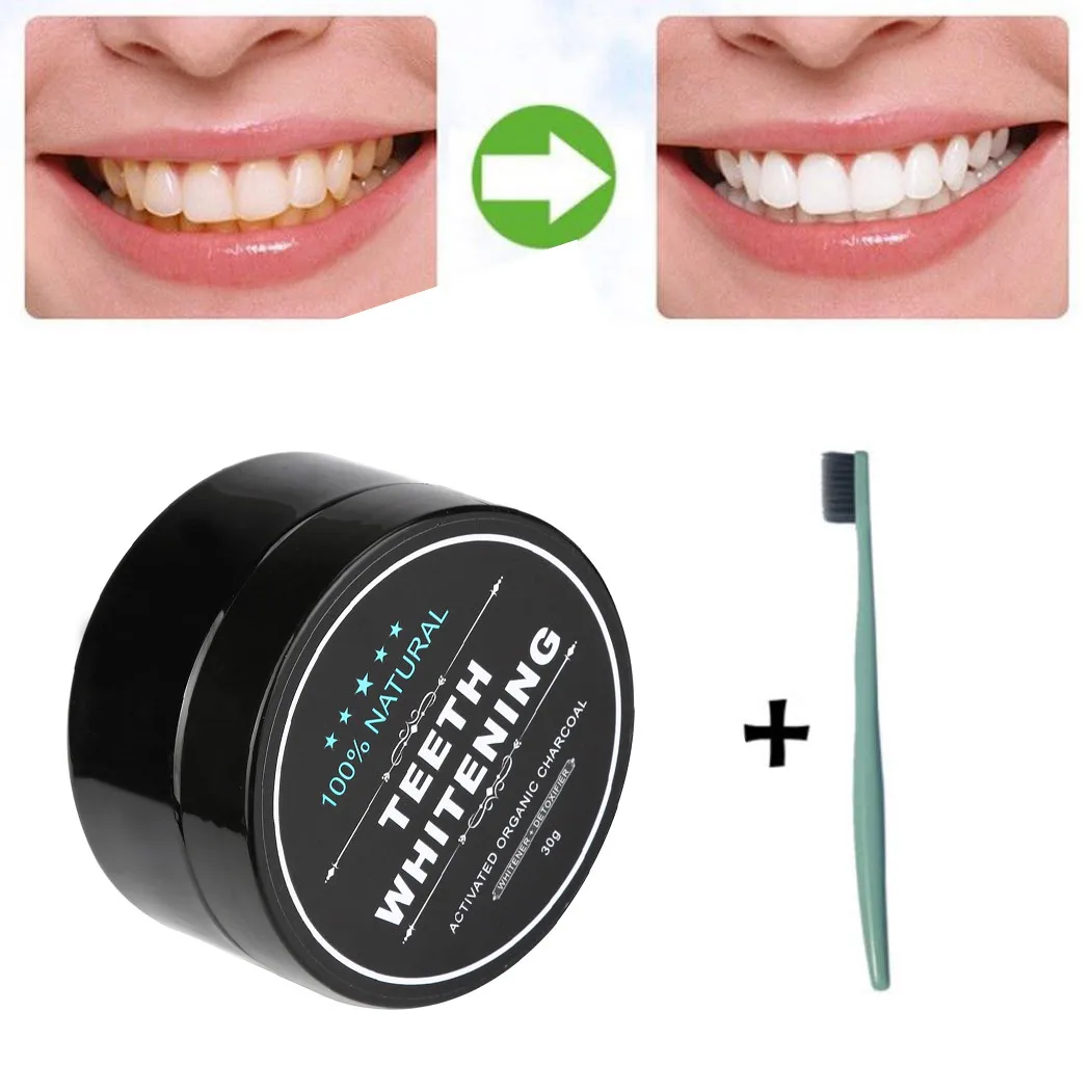 MAANGE teeth whitening Teeth Whitening Powder Natural Organic Activated Charcoal Bamboo