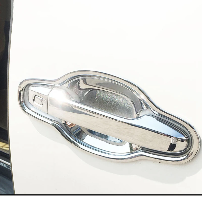 

MONTFORD Car ABS Chrome Door Handle Cover Bowl Trim Cup Molding Protector Frames 8Pcs For Toyota Alphard Vellfire 2016 2017 2018