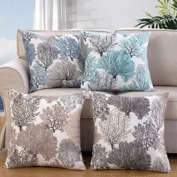 Cushion Cover wihtout inner pillow case pattern design decorative throw pillows sofa cojines almofada seascape beach pattern throw pillow case