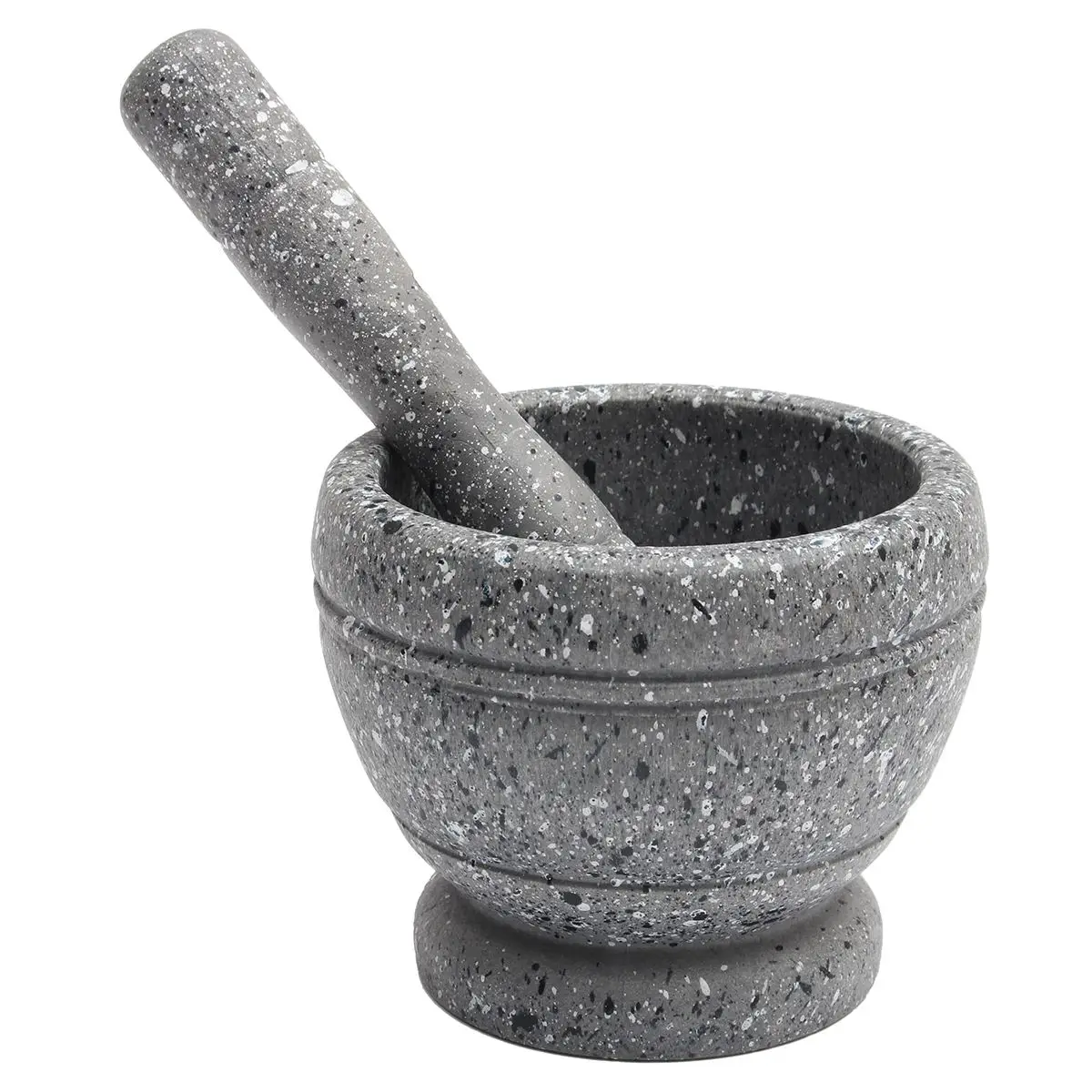 

Classic Resin Mortar Pestle Set Guacamole Herbs Spice Grinder Bowl Food Mill Mixing Bowl Rod Kitchen Cooking Tools Supplies