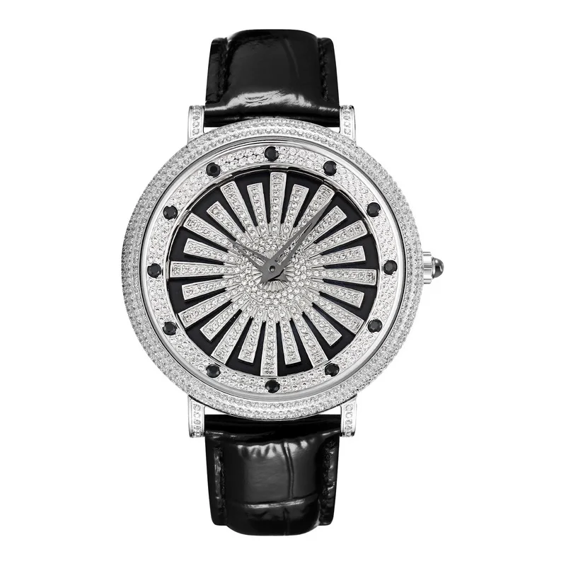 

When The Quartz Rotates, The Fashion Is Neutral. The star Is Full Of 5A Cut Zircon. The Large Dial Is For Men And Women.