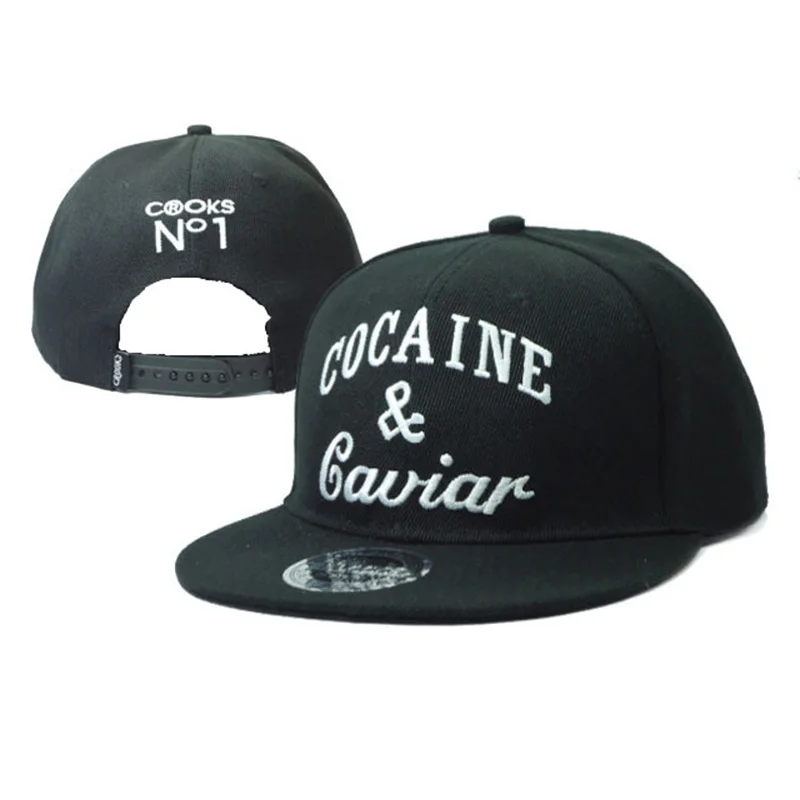 2017 Мода Бейсбол Шляпа Регулируемые Крышки Snapback Cocaines И Икра Мужчины Женщины Бесплатная Доставка