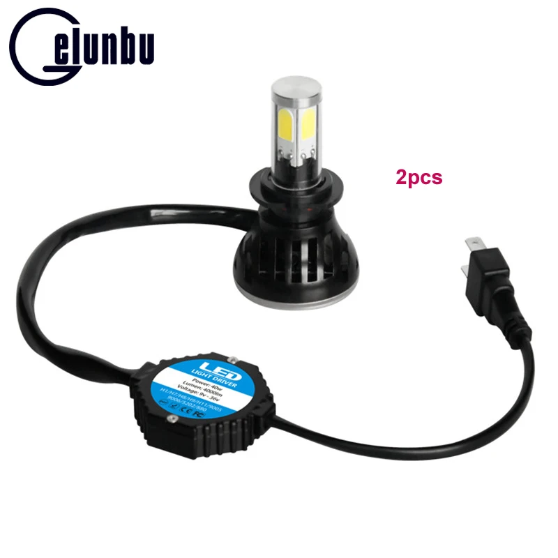 

2Pcs/Set 80W 8000LM G5 Car LED Headlight H7 6000K 360 Degree COB LED Headlamp Lights Bulbs Kit 40W/piece 4000LM/pce High Quality