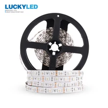 LUCKYLED 5 м Светодиодная лента 12 в RGB Водонепроницаемая 5050 2835 SMD Диодная RGB лента гибкий светодиодный светильник 60 Светодиодный s/M светодиодная лента e