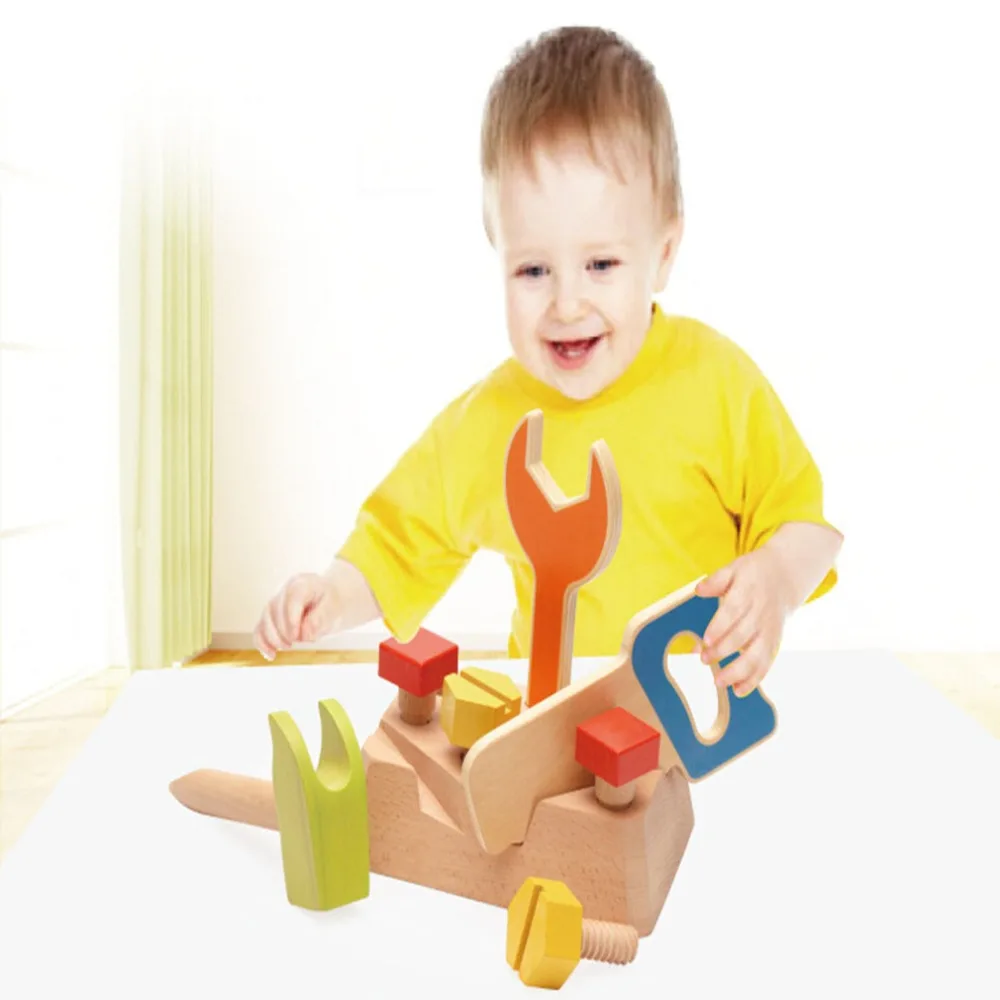 2019 Высокое качество Деревянные игрушки Наборы инструментов гайка разборка бой деревянные блоки Детские обучающие и обучающие игрушки